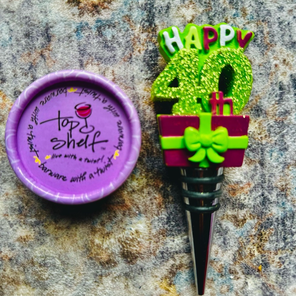 Brand new 40th birthday wine stopper